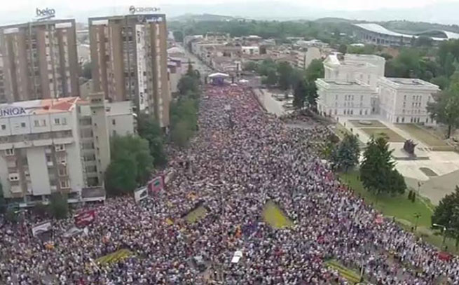 Protesti u glavnom gradu Makedonije