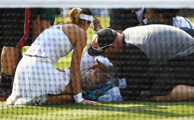 Stravična povreda na Wimbledoneu