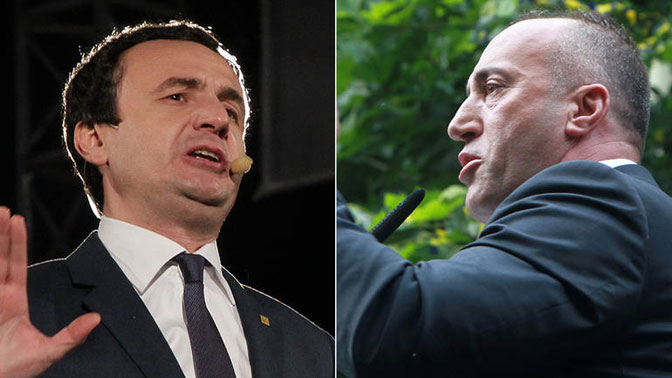 Kurtijev (lijevo) pokret Samoopredjeljenje neće u koaliciju s Haradinajevom (desno) listom