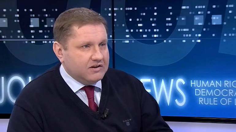 Novinar Ruske nezavisne televizije Dožd (TV Rain)