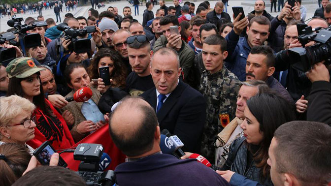 Demonstrantima se obratio i premijer Haradinaj